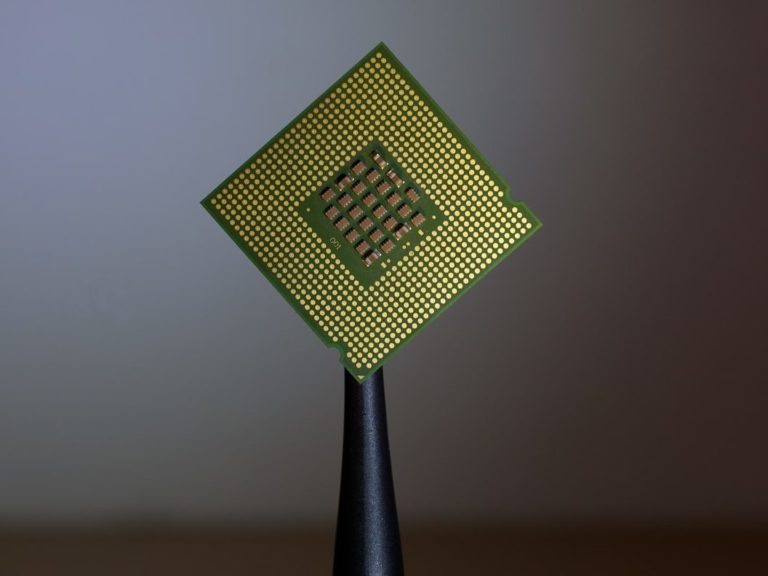 person holding computer cell processor