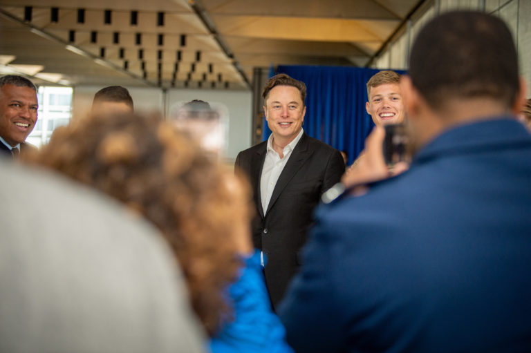 USAFA Hosts Elon Musk Image  of  scaled e