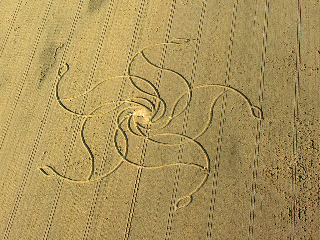 Aerial View of the Crop Circle in Diessenhofen
