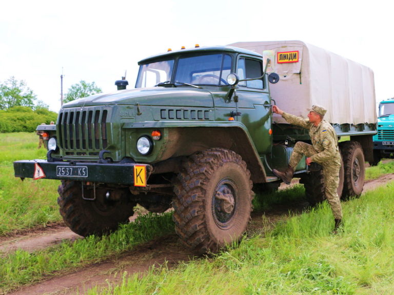 Military trucks of Ukraine Odessa  e