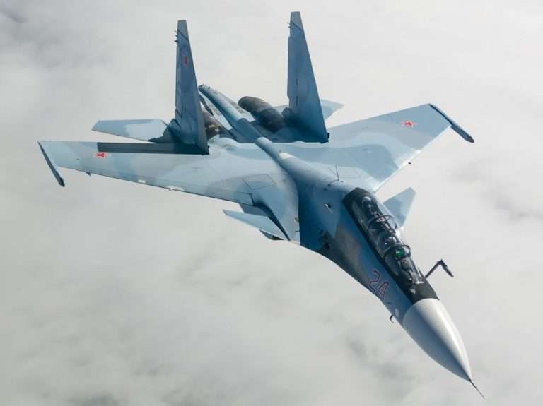 Sukhoi Su SM in flight  e