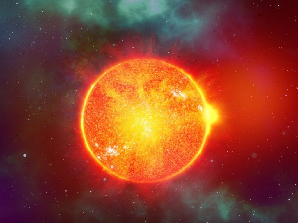 sun, universe, abstract