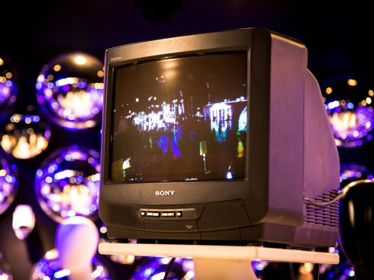 close-up photo of Sony CRT television